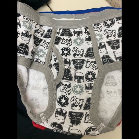 Disney Star Wars 4pc Boys Underwear Set. 1 T-Shirt 3 Briefs 100% Cot NWT - Picture 6 of 11